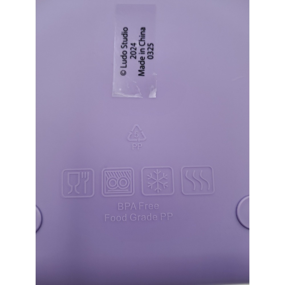 Bluey Bento Lunch Box Purple Leak Proof BPA Free Kids School Food Container NEW - Picture 5 of 8